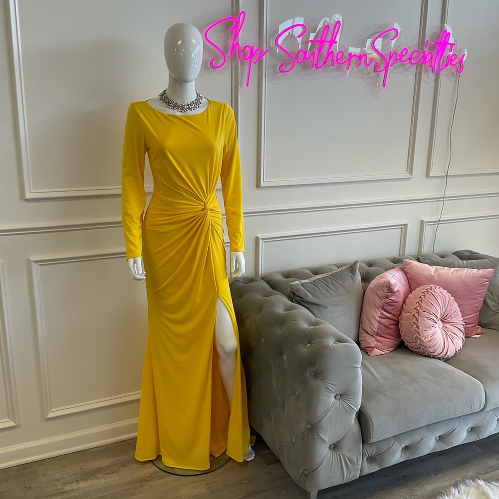Yellow large dress